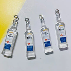 10Pcs Drink Alcohol Wine Bottle Charms for Pendant Jewelry
