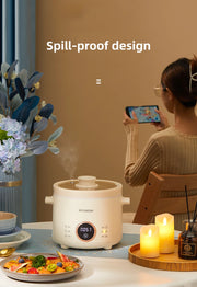 2.0L Rice Cooker Multifunctional Household Porridge Cooking Rice Cooker With Steamer Double Layer Non-Stick Electric Cooker 220V