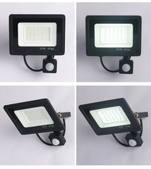 LED Floodlights 100W 50W 30W 20W 10W PIR Motion Sensor IP66 Waterproof LED 220V Hanging Exterior Outdoor Wall Lamp Spotlight
