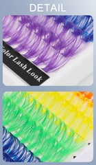 winky beauty Colorful 120pcs Cluster Lashes 40D Segmented Beam Natural D Curl Individual Mink Eyelashes Makeup Supplies at home