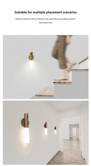 JUSTLANG LED Light USB Magnetic Corridors Porch Lights PIR Motion Sensor Fully Automatic Induction Type LED Light