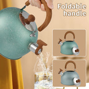 3L Liter Stainless Steel Whistle Kettle Thickened Kettle Gas Induction Cooker Universal Kettle Whistle Kettle Big Tea Kettle