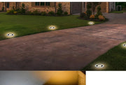 8/20LED Solar Power Disk Light Outdoor Garden Solar Underground Light Deck Light Spotlight Buried Solar Led Lamp Garden Decor