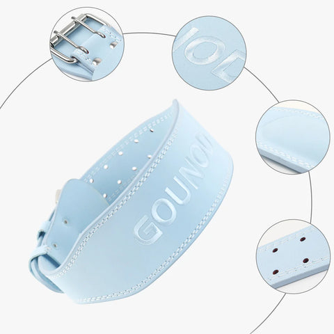 1PC GOUNOD Matt PU Sports Belt Fitness Squat Deadlift Weightlifting Belt Fitness Protection