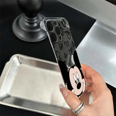 Clear Cover Case for iPhone 11 12 Pro Max 14 15 16 Plus Disney Minnie Mickey Cool