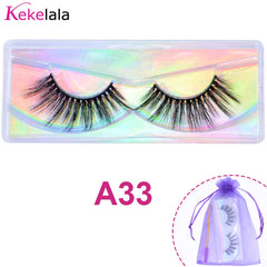 Wholesale 3D Mink Lashes Natural Wispy False Eyelashes Makeup Beauty Lashes in Bulk Volume Cilia Set