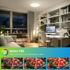 Round LED Ceiling Light Modern Home Decorative Ceiling Lighting Fixture 18/24/36/48W Living Room Bedroom Indoor Kitchen Lighting