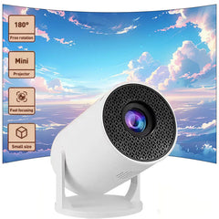 Outdoor Movie Projector 1080P LED, 270° Adjustable Angle, Support USB/TV Box/Phone/PC for Camping