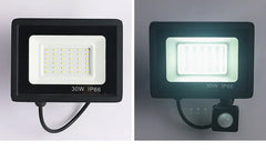 LED Floodlights 100W 50W 30W 20W 10W PIR Motion Sensor IP66 Waterproof LED 220V Hanging Exterior Outdoor Wall Lamp Spotlight