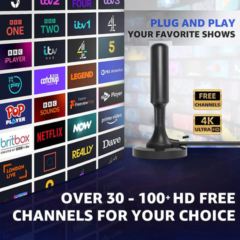 Digital TV Antenna Hd External Internal Magnetic Base With Magnet Television Tv for Living Room-Fast Delivery for All TV