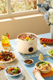 2.0L Rice Cooker Multifunctional Household Porridge Cooking Rice Cooker With Steamer Double Layer Non-Stick Electric Cooker 220V