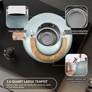 3L Liter Stainless Steel Whistle Kettle Thickened Kettle Gas Induction Cooker Universal Kettle Whistle Kettle Big Tea Kettle