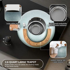 3L Liter Stainless Steel Whistle Kettle Thickened Kettle Gas Induction Cooker Universal Kettle Whistle Kettle Big Tea Kettle