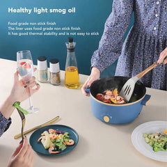 800W Electric Cooker 2.5L 3 Speed Control Single Layer Electric Pot Multifunctional Cooker Home Kitchen Cookware