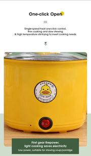 1.8l Multifunctional Cooker Hot Pot Multifunctional Student Dormitory Electric Electric Cooking Noodles Home Pot Stainless Steel