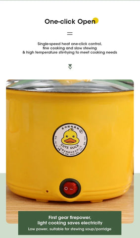 1.8l Multifunctional Cooker Hot Pot Multifunctional Student Dormitory Electric Electric Cooking Noodles Home Pot Stainless Steel