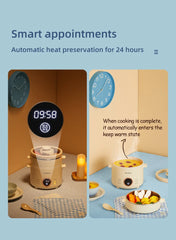 2.0L Rice Cooker Multifunctional Household Porridge Cooking Rice Cooker With Steamer Double Layer Non-Stick Electric Cooker 220V