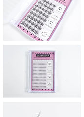 Self Adhesive Bottom Lashes No Glue Needed Reusable Under Eyelash Korean / Makeup DIY Individual Manga Lash Clusters